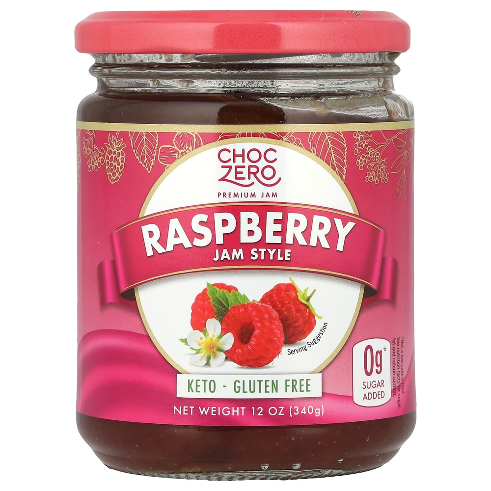 ChocZero, малиновый джем, 340 г (12 унций)