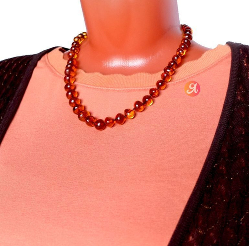 бусы из янтаря шарообразные