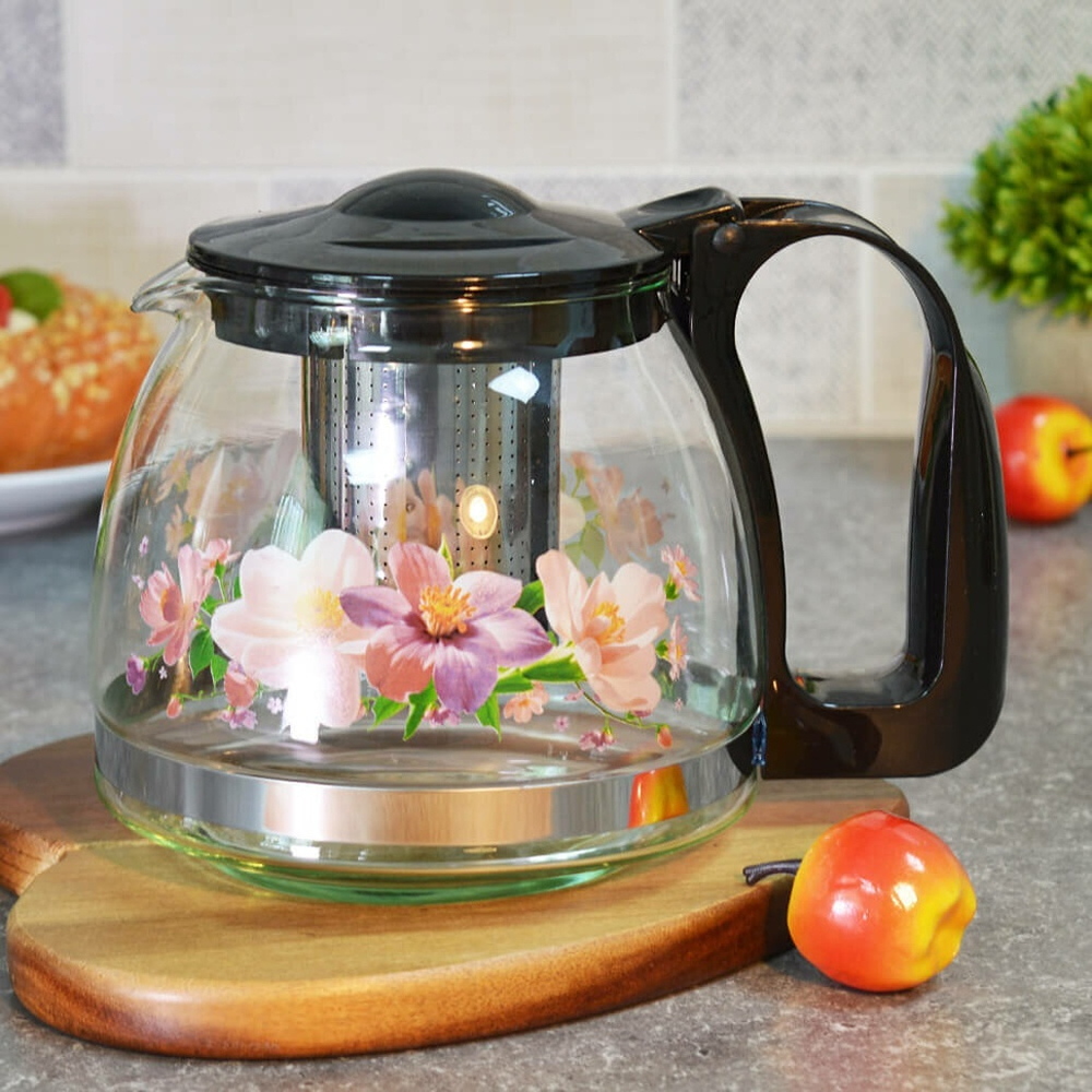 Чайник заварочный 1,25л с рисунком, 202469