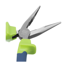 Длинногубцы прямые Сибртех 160 мм, двухкомпонентные рукоятки 17104