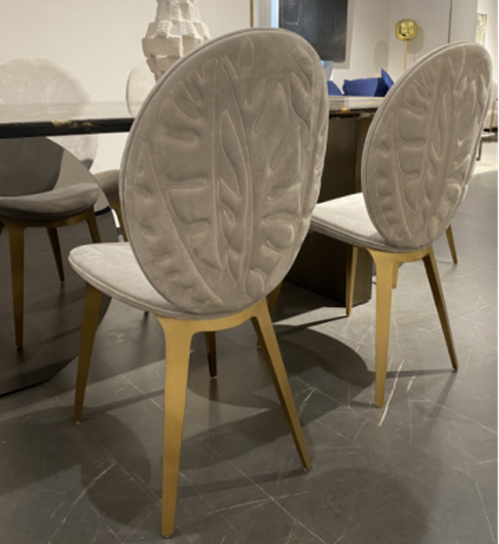 Стул CAVA GY8029 Astrid бежевый/нерж.сталь