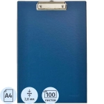 Папка-планшет с зажимом Bantex (Attache Selection) A4 синяя из картона