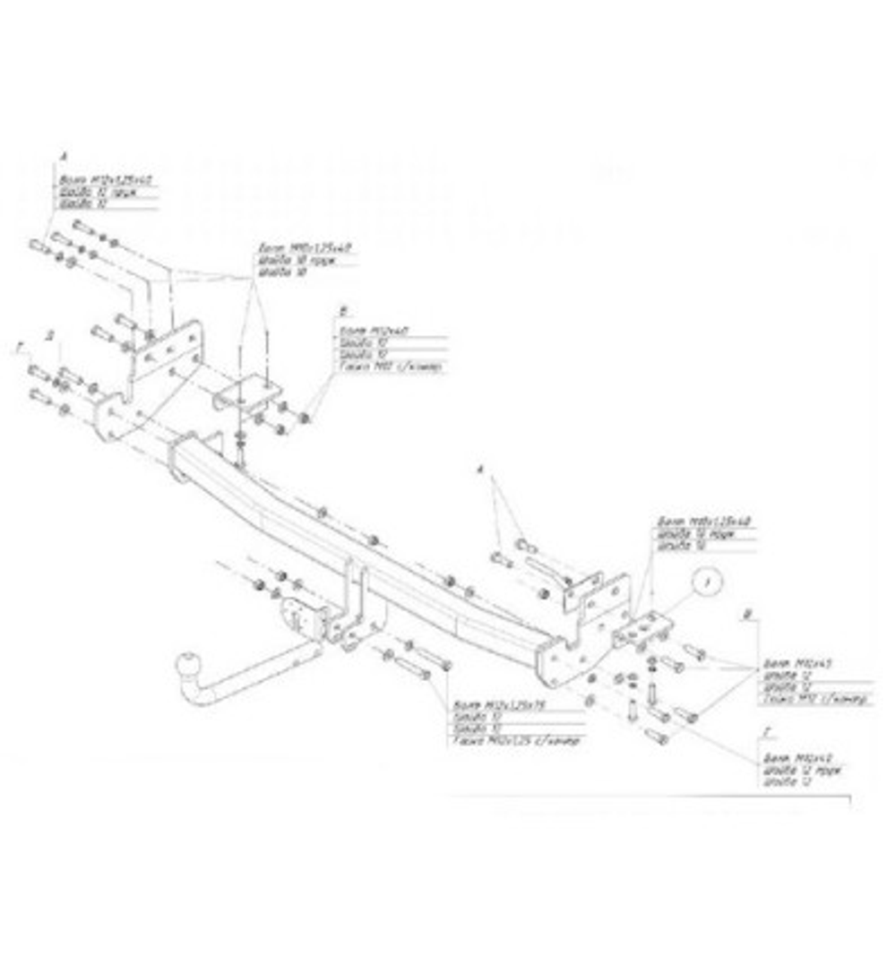 Фаркоп Oris на Infinity FX37 2010- (паспорт и сертификат в комплекте,без электрики) 8011-A