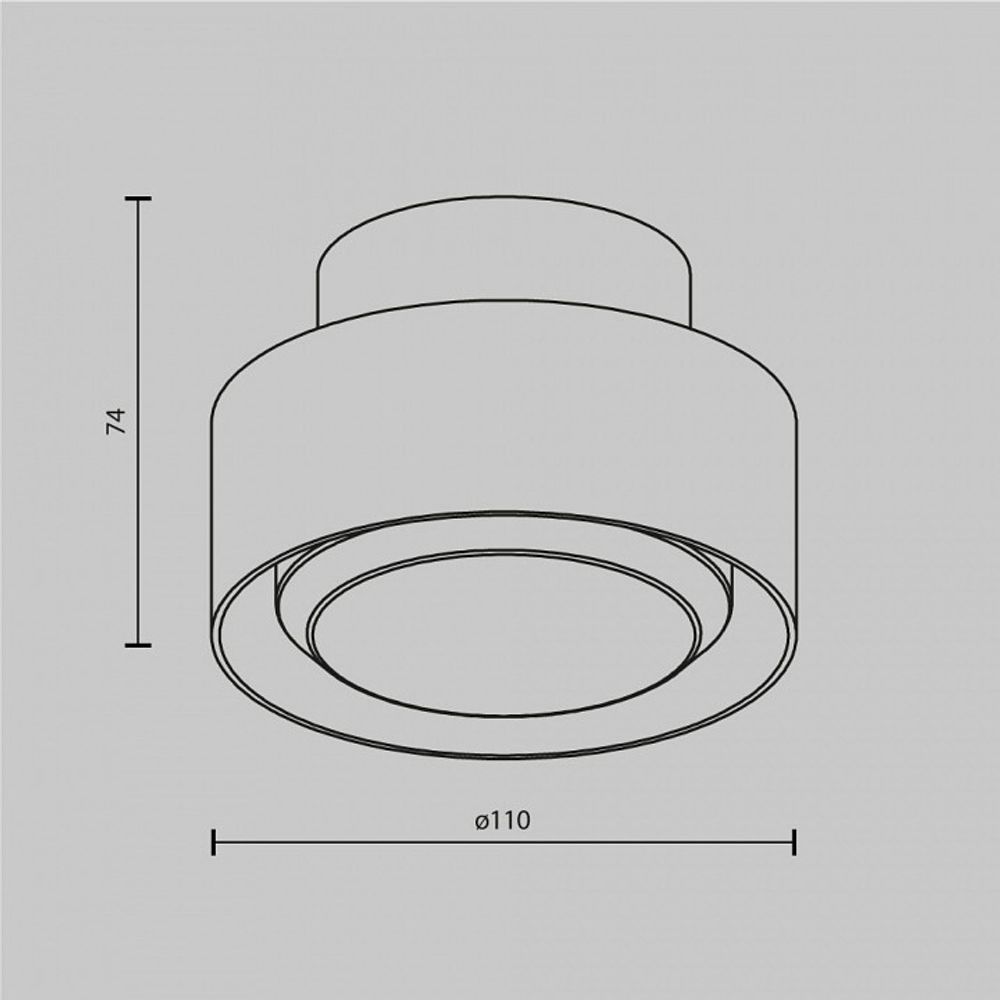 Накладной светильник Maytoni Space C092CL-GX53-W