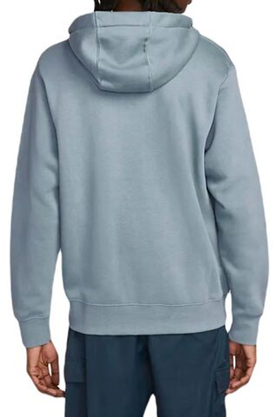 Мужская теннисная кофта Nike Swoosh M Club Hoodie FZ BB - ashen slate/ashen slate/white