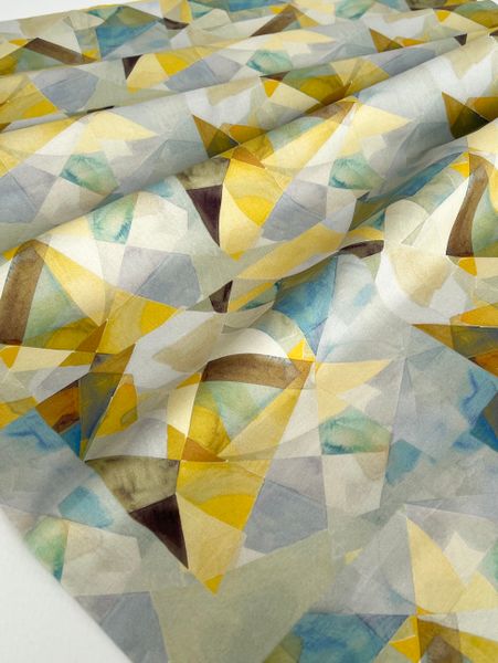 КУБИЗМ, ГОЛУБОЙ - 100% ХЛОПОК 5