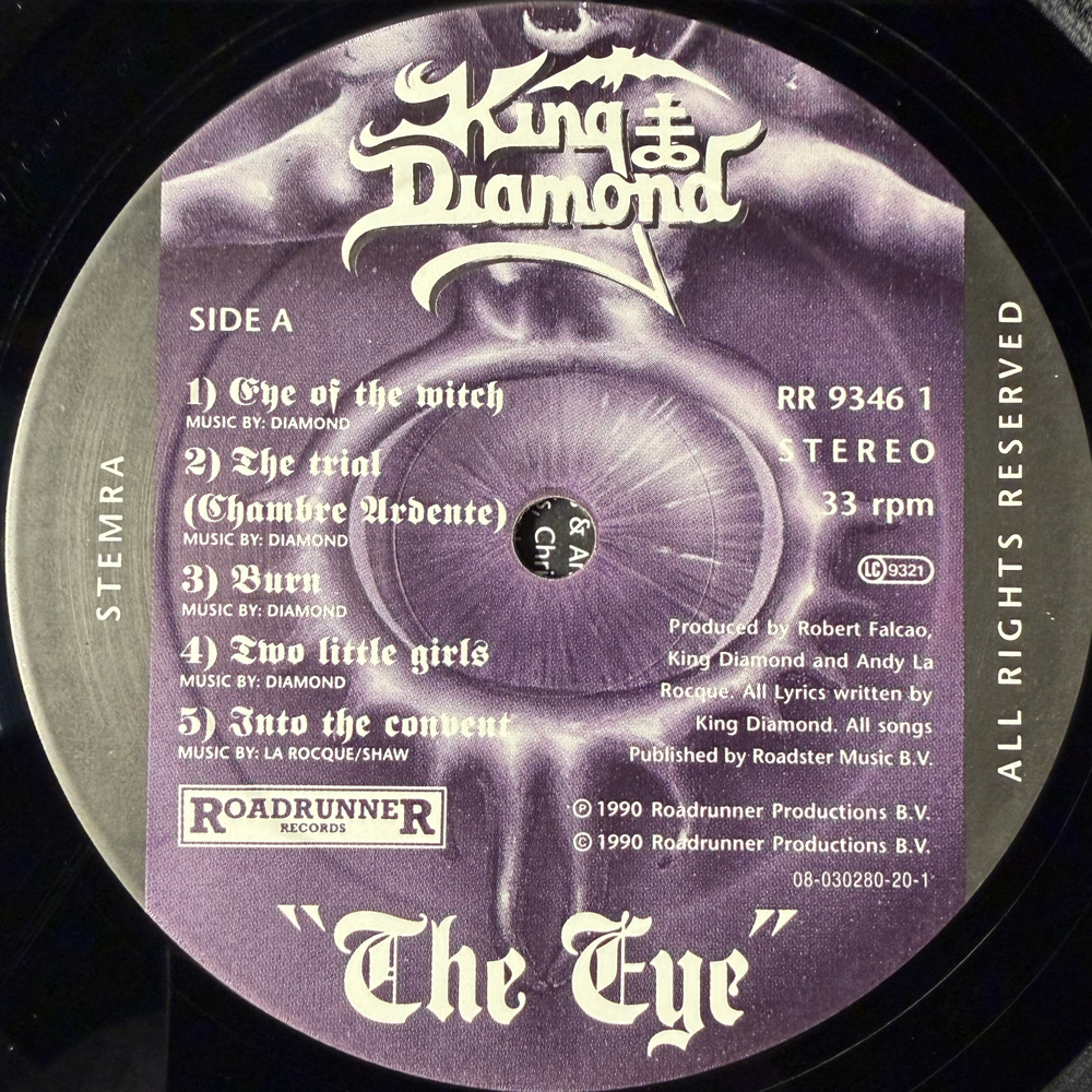 King Diamond ‎– The Eye (Европа 1990г.)