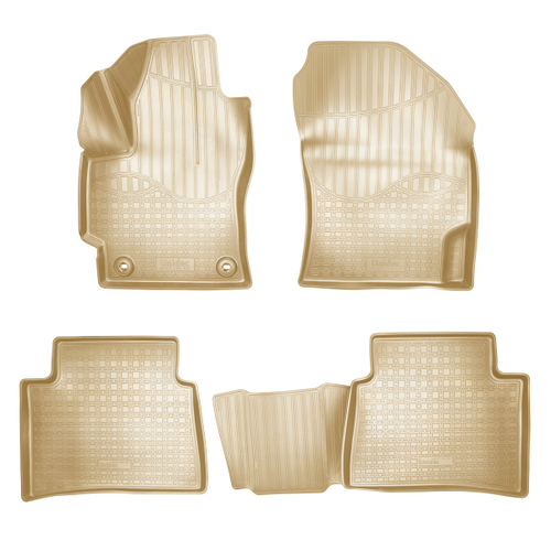 Ковры в салон Norplast/Unidec для Toyota Corolla XII в кузове Е210 (2019-), Бежевый, арт.NPA11-C88-160-B