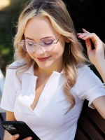 Имиджевые прозрачные очки для компьютера