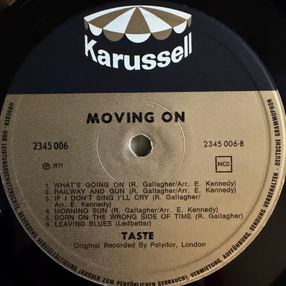 Виниловая пластинка Taste - Moving On LP