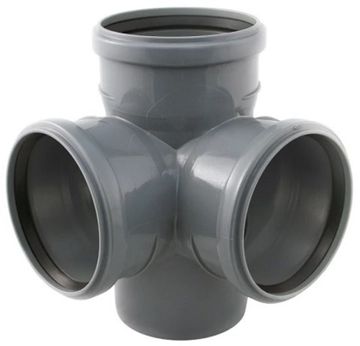 Крестовина Sinikon Standart 110x110x110 мм 45° серая двухплоскостная (арт. 512041.R)