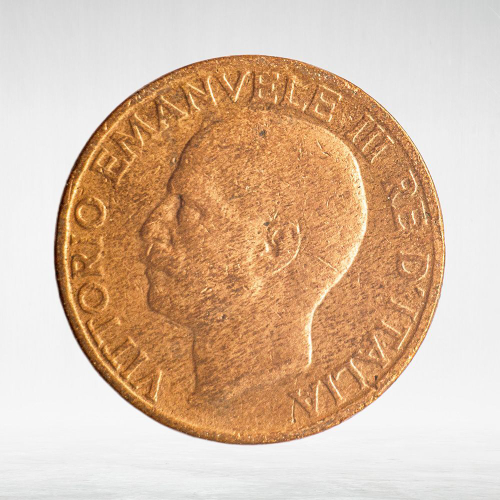 Italy 10 Centesimi 1923 R "Victor Emmanuel III", XF