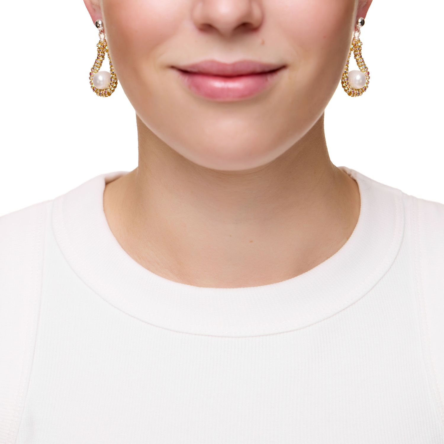 Серьги Tiny Gold Oysters Earrings