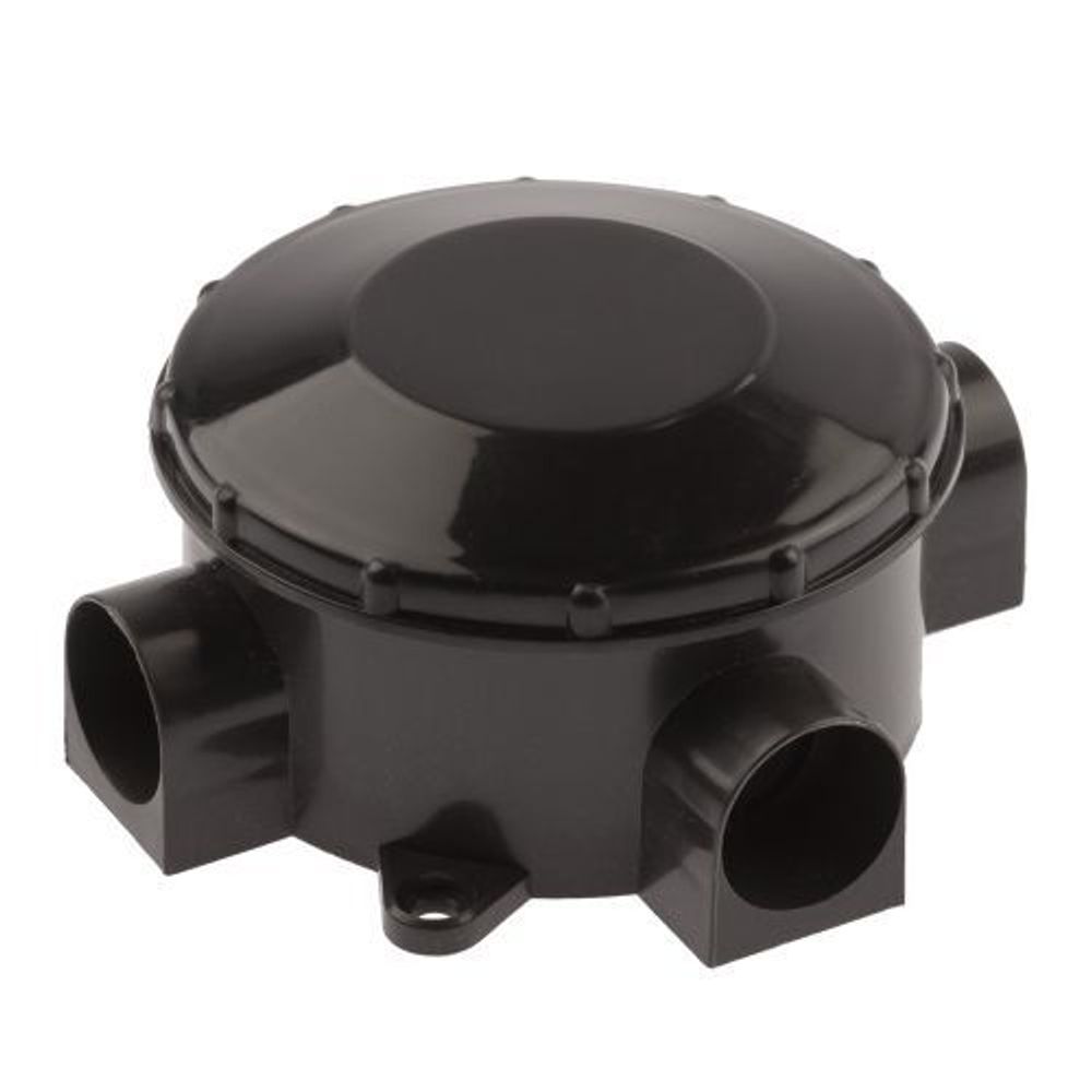 Коробка распаячная ОП трехрожковая черн. IP42 KOR-70-35-3-b ЭРА Б0052727 Коробка распаячная ОП трехрожковая черн. IP42 KOR-70-35-3-b ЭРА Б0052727