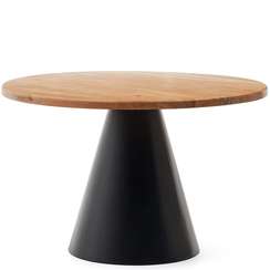 Стол Wilshire Ø120 см, массив акации, металл