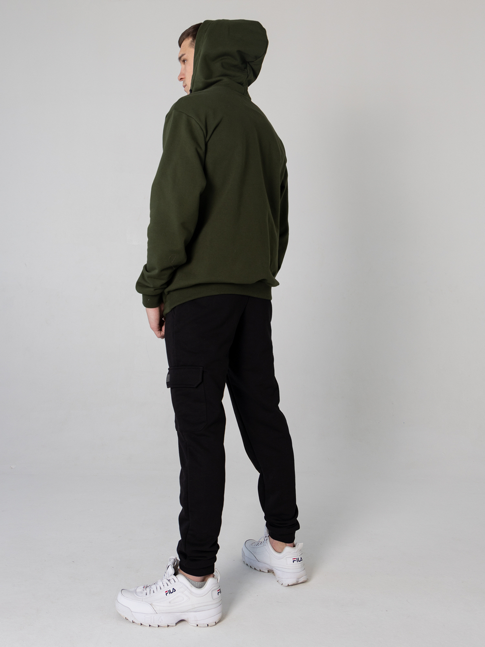 Худи с вышивкой зеленое Город Горький