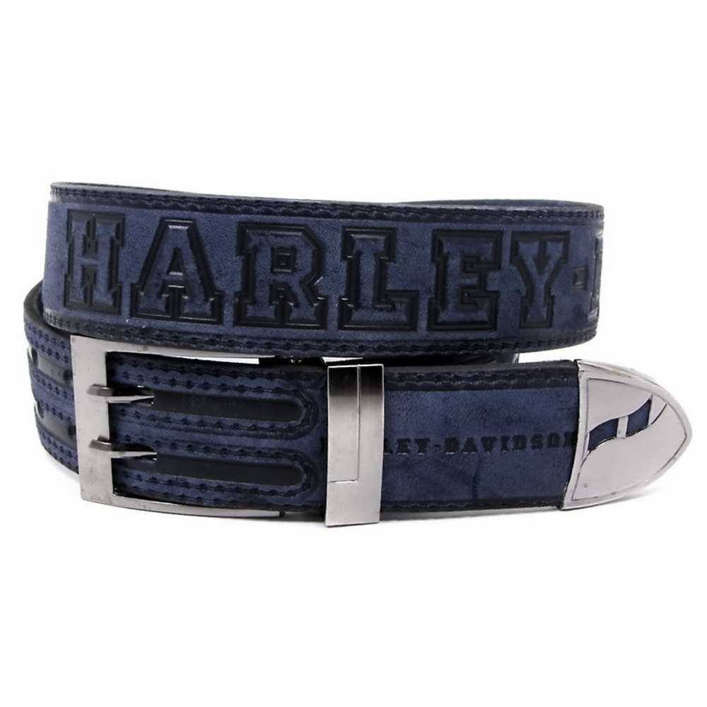 Ремень Harley Davidson синий
