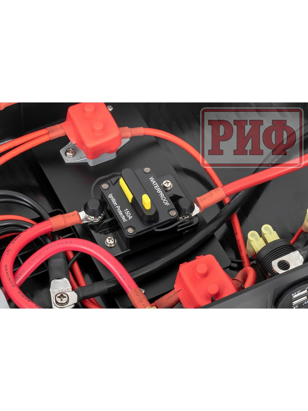 Бокс аккумуляторный 2xUSB, 2x12В, вольтметр с индикацией 420х250х330