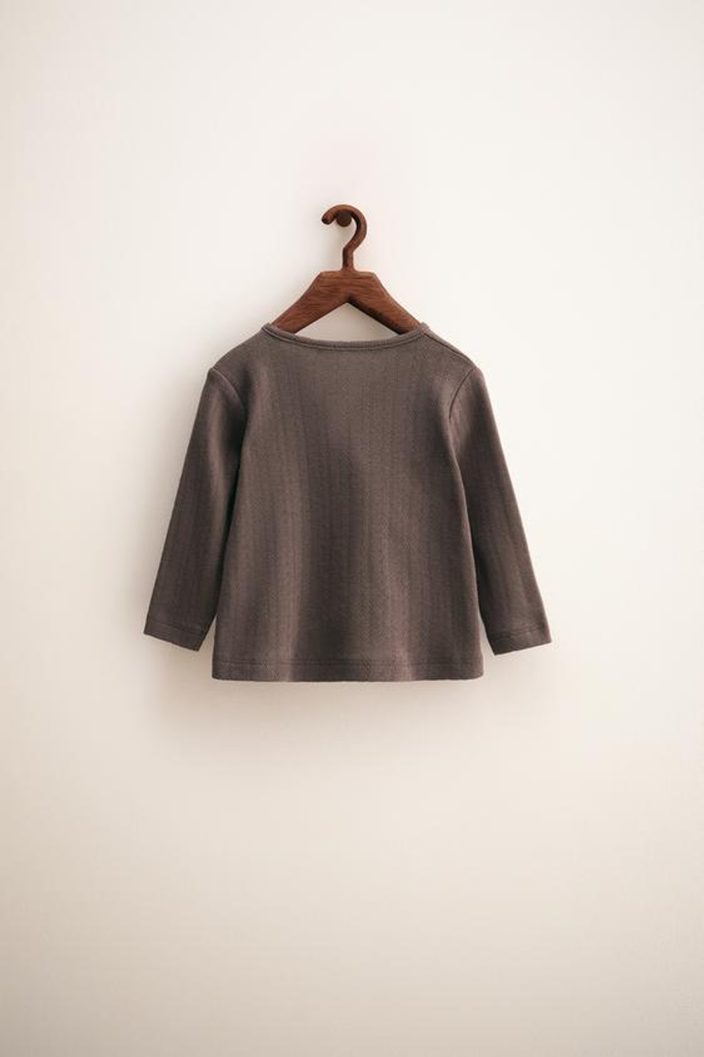 ZARA TIMELESS — ФУТБОЛКА-КИМОНО В ТЕХНИКЕ «ПОИНТЕЛЬ», БАКЛАЖАННЫЙ