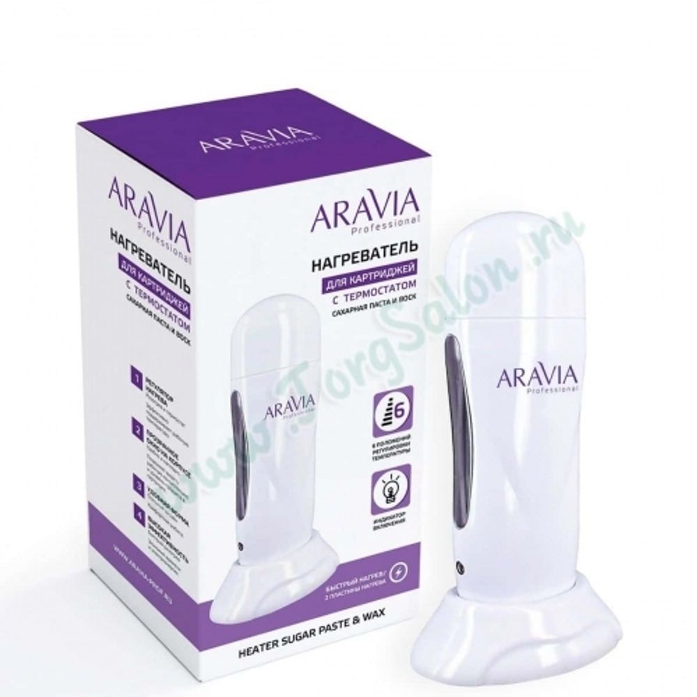 Нагреватель для картриджей с термостатом (воскоплав для сахарной пасты и воска), Aravia Нагреватель для картриджей с термостатом (воскоплав для сахарной пасты и воска), Aravia