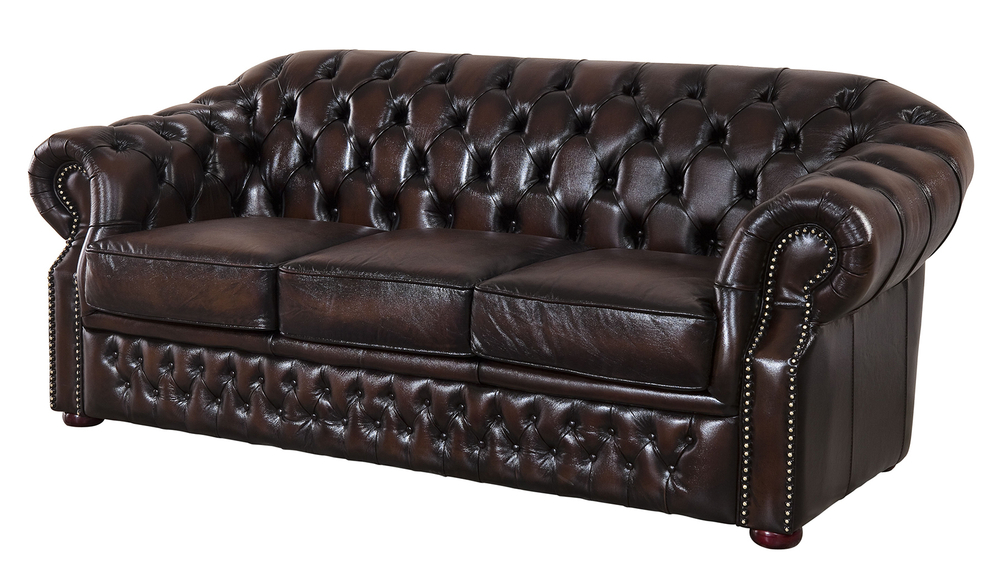 Диван B-128 (3-х местный) коричневый