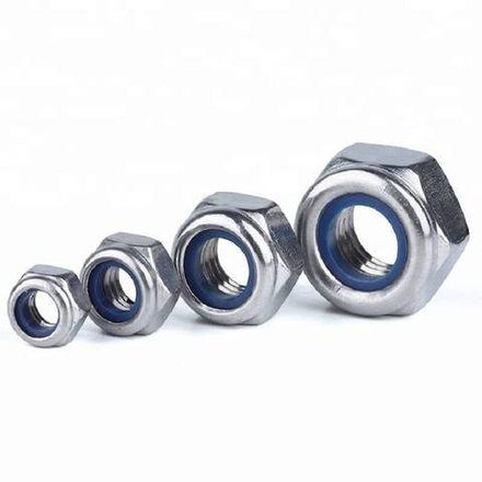 Гайка с нейлон. кольц. DIN 985 М 10  (100 шт/кг)