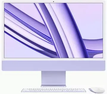 Apple iMac 24" Retina 4,5K, M3 2023 (8C CPU, 10C GPU), 24 ГБ, 1 ТБ SSD, фиолетовый