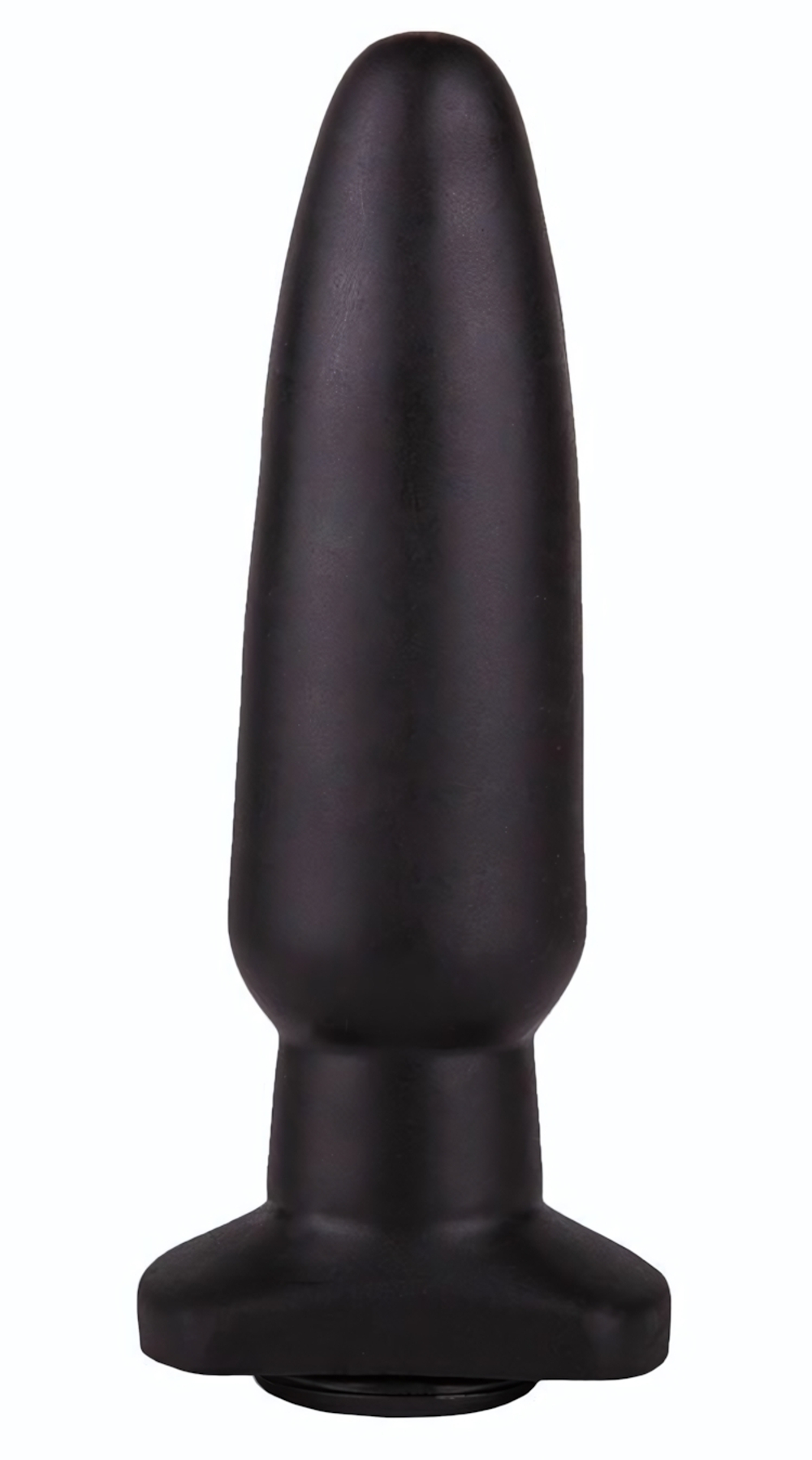 Чёрная анальная пробка с гладкой поверхностью - 18 см. (Цвет: черный)