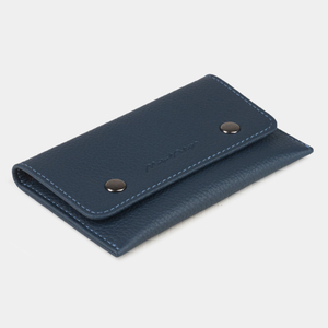 Кофр для украшений Medium из кожи теленка, синего цвета