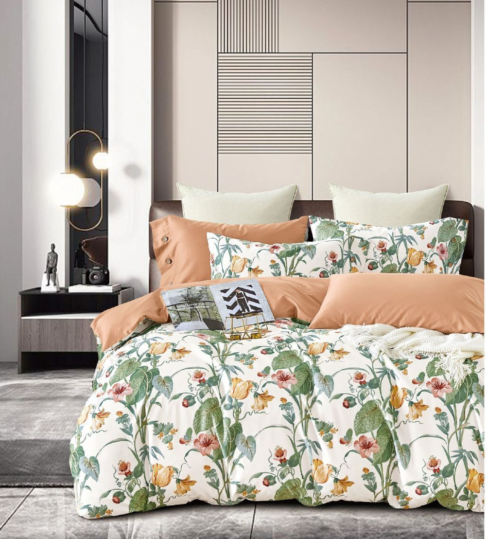 Постельное белье 2 спальное евро Asabella 2009-6