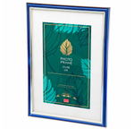 Фоторамка пластик 21х30 см Синий серебро