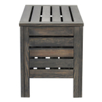 Сундук скамья 37х72х45, Эпларо, деревянный для хранения вещей, тумба в прихожую, для мангала и для сада, массив сосны, серый графит, Dipriz