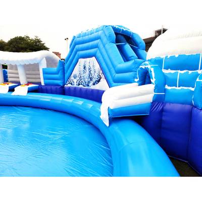 Надувной наземный аквапарк «Морское царство» 23*23*6 м