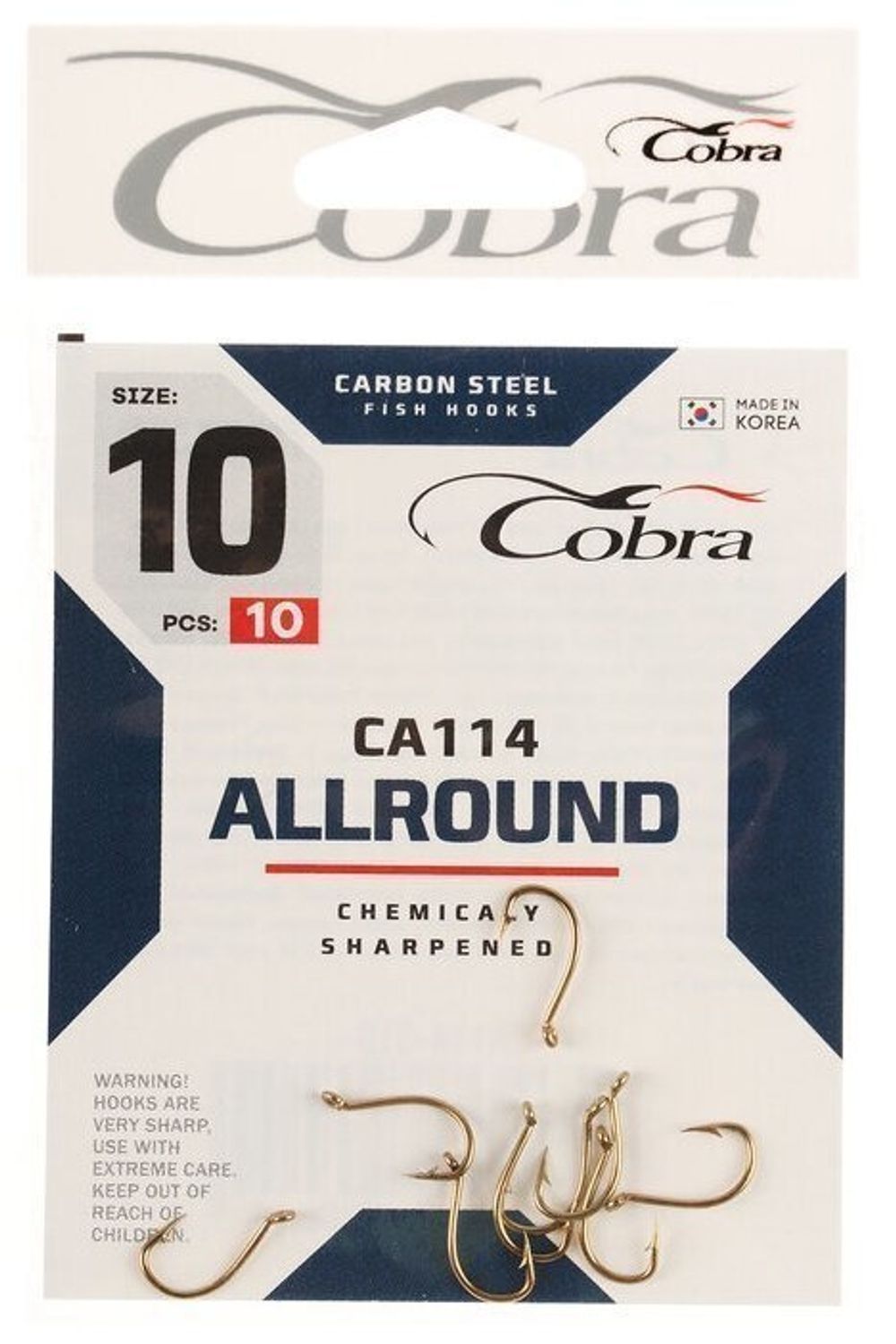 Крючки Cobra ALLROUND CA114 разм.8 10шт