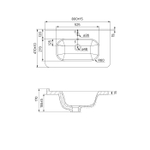 Умывальник мебельный IDDIS Optima Home, 80 см, 010, 0108000i28