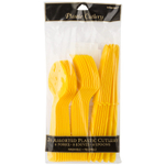 Столовые приборы в солнечно-желтом цвете, 24 шт