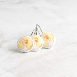 Набор из 12 крючков для шторки Creative Bath Blush&Blooming