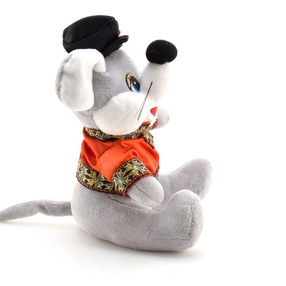 Игрушка мягкая Мышка в русском костюме 15см без чипа в пакет (Мульти-Пульти)