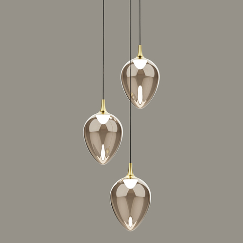 Подвесной светильник MD24001012-3A brass/champagne