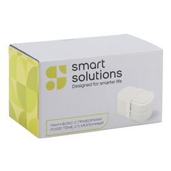 Ланч-бокс с приборами Food Time, 1 л, молочный