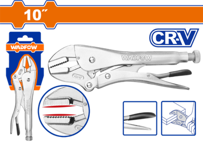 Клещи зажимные 250 мм 0-43 мм (5/30) WADFOW WLP2C02