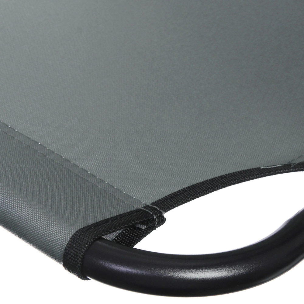 Кресло складное с подлокотниками TFS1608, 54*68*95 см, 3 положения, серый.