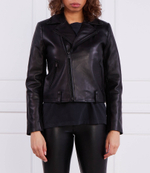 Кожаная куртка The Kooples - черный(FCUI25009K)