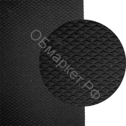 Микропора Искож 3мм 115х75см ВШ (ромб), чёрный