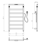 Полотенцесушитель электрический WONZON & WOGHAND KÖLN, Брашированное золото (WW-A6016-BG)