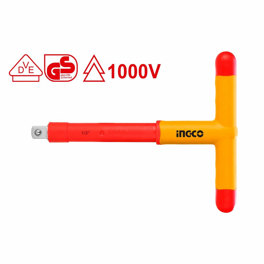 Вороток Т-образный изолированный 1000В 1/2" INGCO HITH121