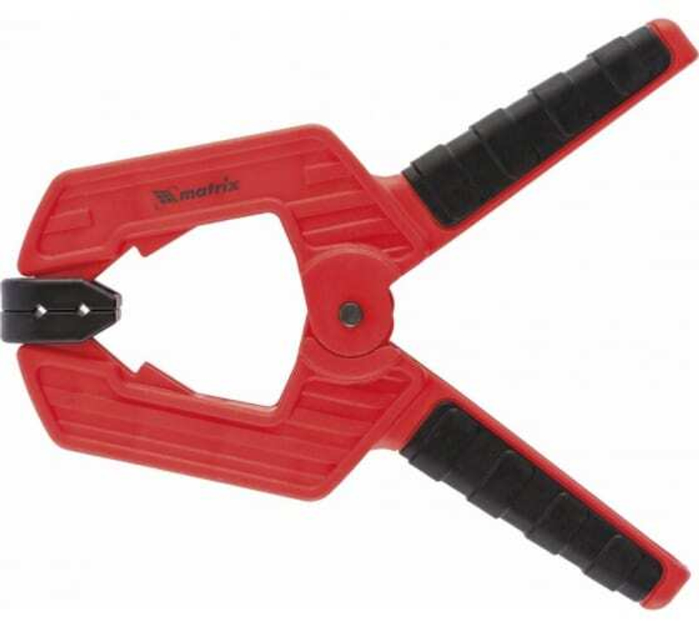 Клещеобразная усиленная струбцина , пластиковый корпус, двухкомпонентные рукоятки, 70мм Варяг КС70