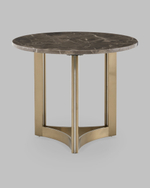 Журнальный столик Кассия 60*60 см темная керамика