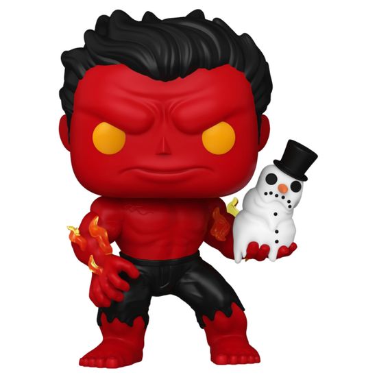 Фигурка Funko POP! Bobble Marvel Holiday S4 Red Hulk (1439) 80034 / Фигурка Фанко ПОП! по мотивам вселенной "Marvel", Красный Халк