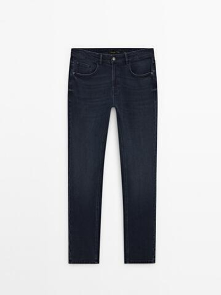 Massimo Dutti Зауженные джинсы из 100% хлопка, индиго